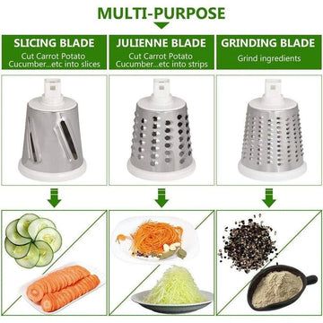 Ultimate 3-in-1 Rotary Mandoline Slicer