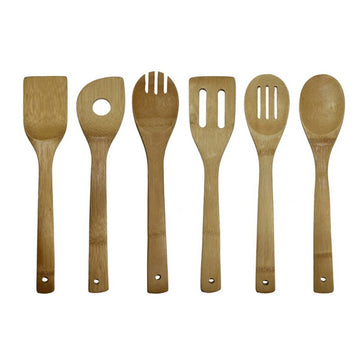 6PCS Bamboo Spoon Spatula