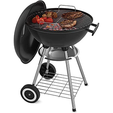 Portable Charcoal Grill with Wheels