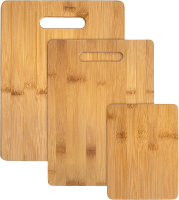 Bamboo Cutting Boards - Set of 3 Assorted Sizes